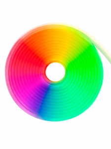 Светодиодная лента Неоновая 5м с адаптером питания IP65 Огонёк OG-LDL47 RGB